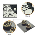 Custom Zinc Alloy Cat Square Shaped soft enamel lapel pin manufacturer